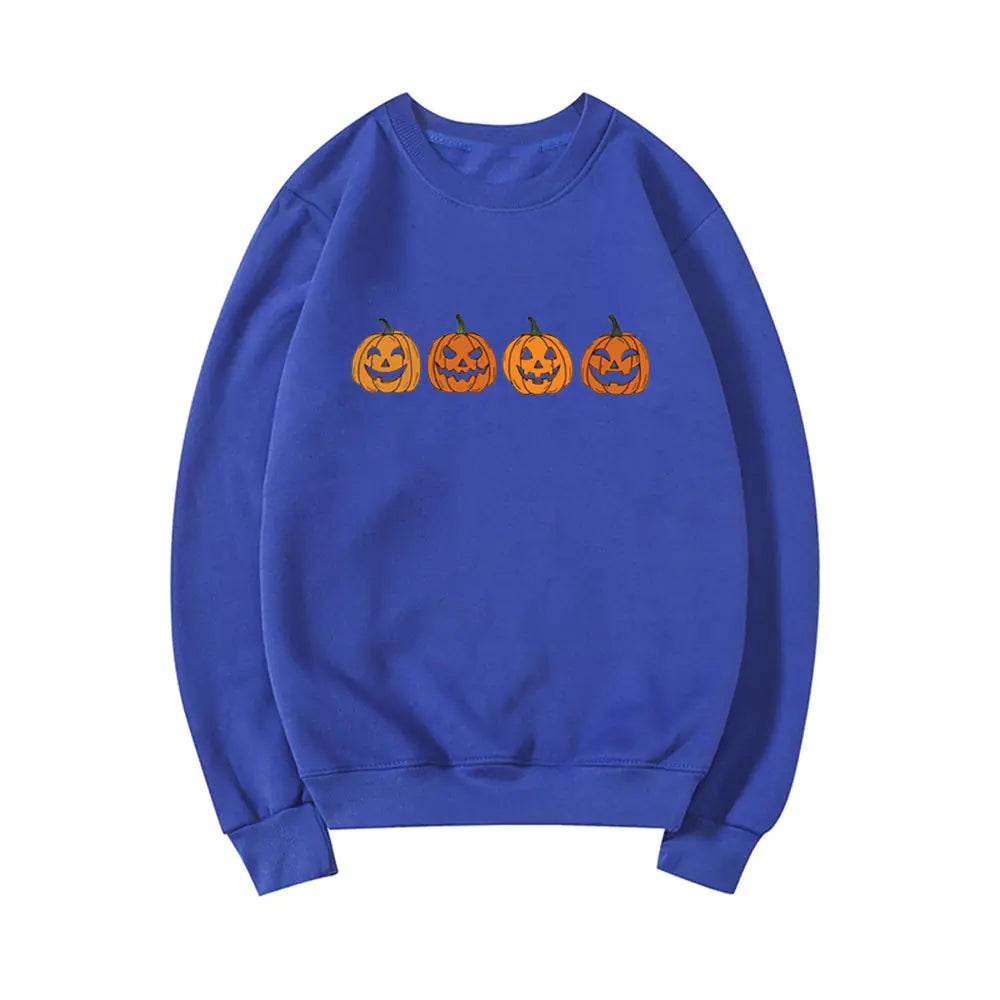Halloween Evil Pumpkin Head Funny Printed Hoodie 2025