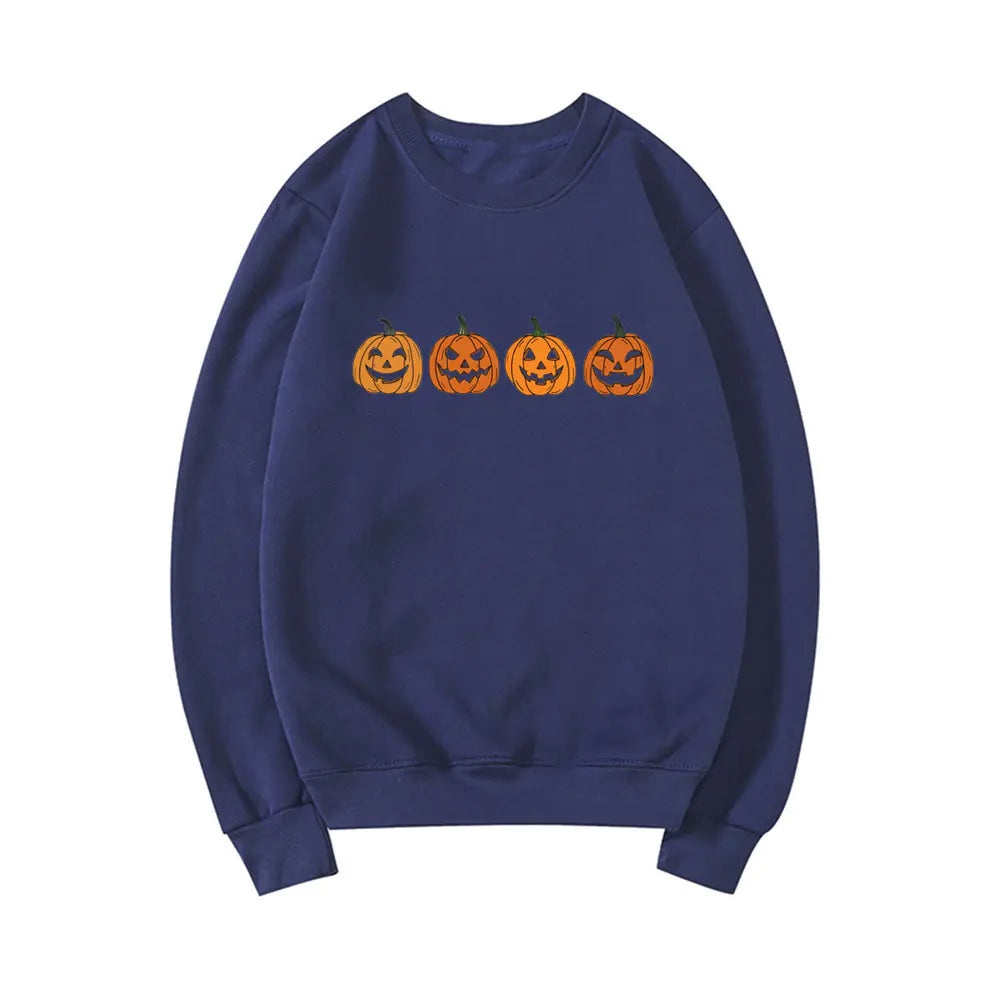 Halloween Evil Pumpkin Head Funny Printed Hoodie 2025
