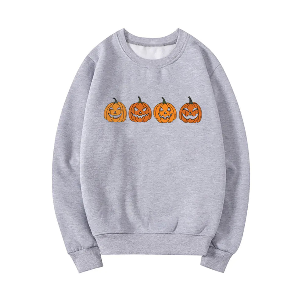 Halloween Evil Pumpkin Head Funny Printed Hoodie 2025