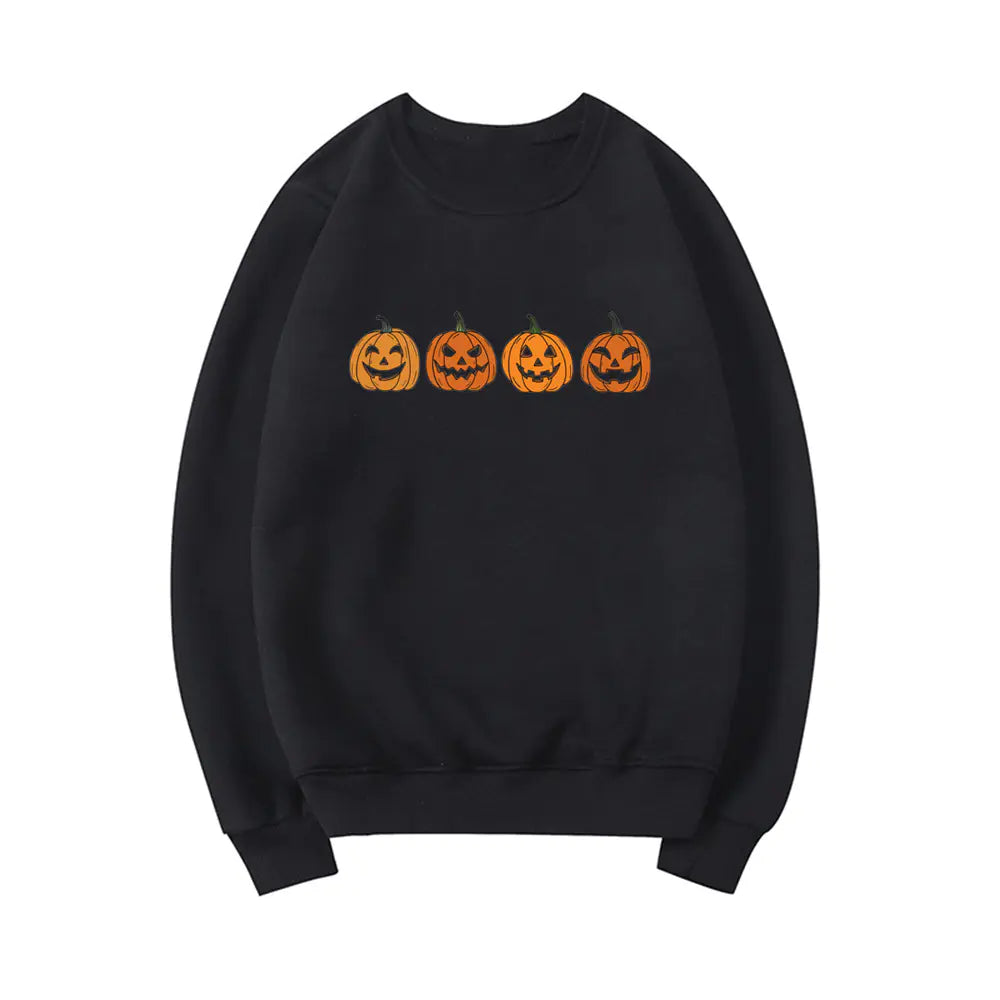 Halloween Evil Pumpkin Head Funny Printed Hoodie 2025
