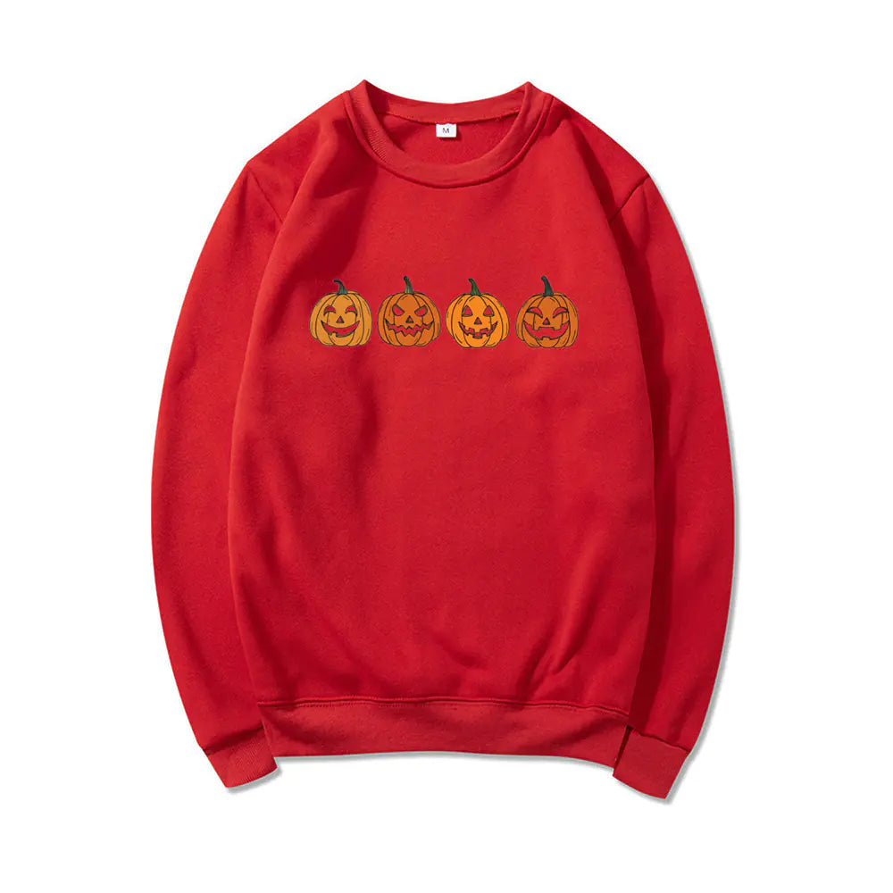 Halloween Evil Pumpkin Head Funny Printed Hoodie 2025