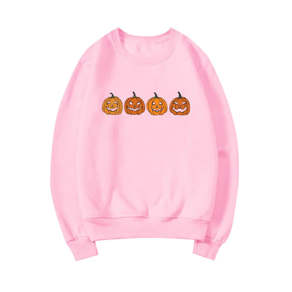 Halloween Evil Pumpkin Head Funny Printed Hoodie 2025