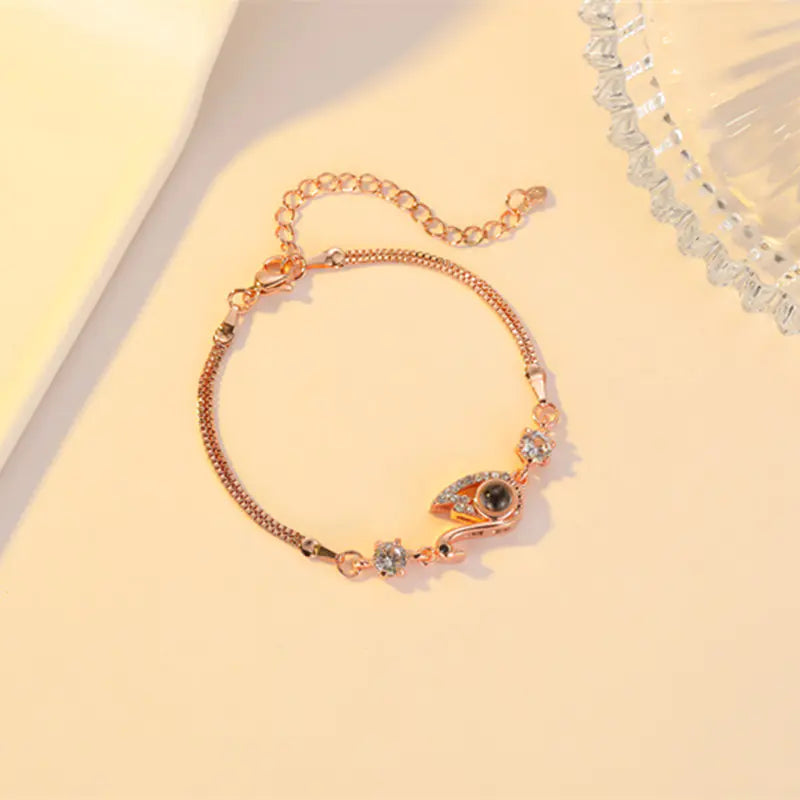Black Swan Bracelet with Zircon for Fashion